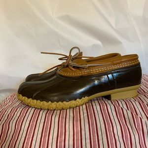 LL Bean women’s low bean boot rubber moc boots 10